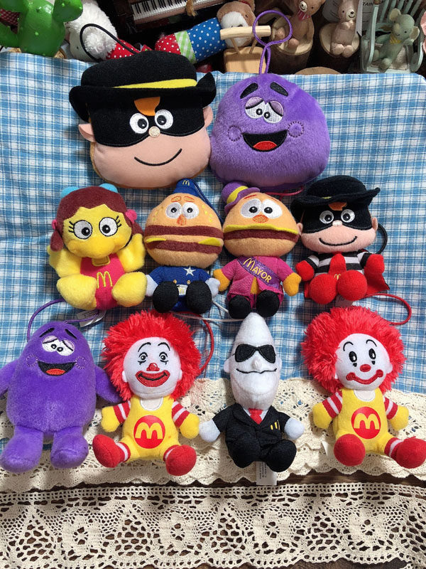 麦记m记叔叔 汉堡神偷 奶昔大哥 汉堡头小飞飞 挂件 每个