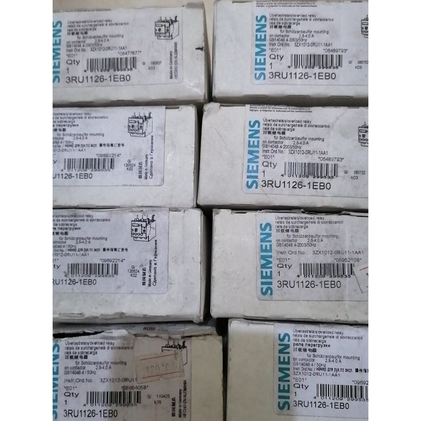 西门子热过载继电器 3RU1126-1EB0  2.8-4A拍前询价