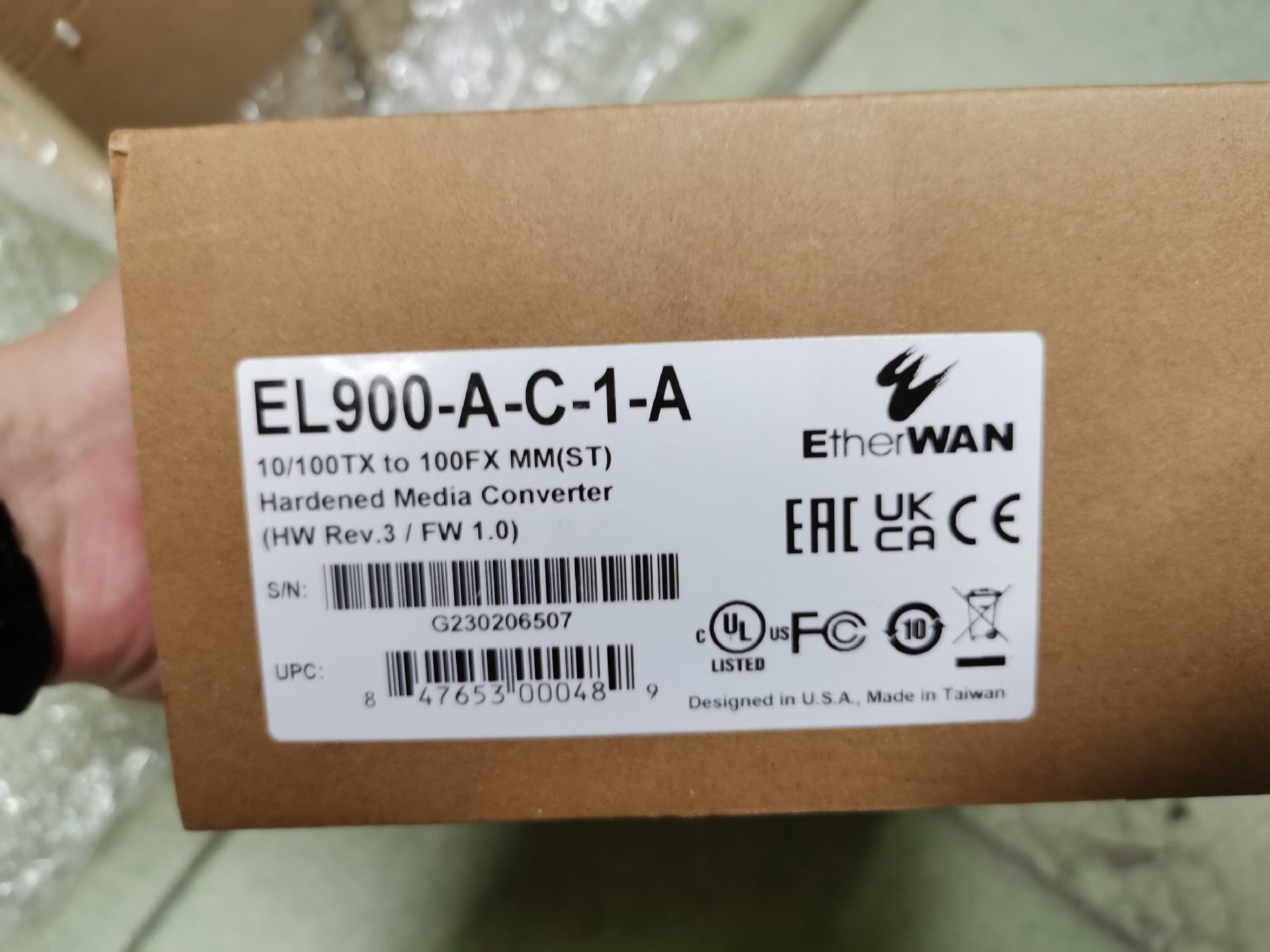 EtherWAN转换器 EL900-A-C-1-A拍前询价-封面