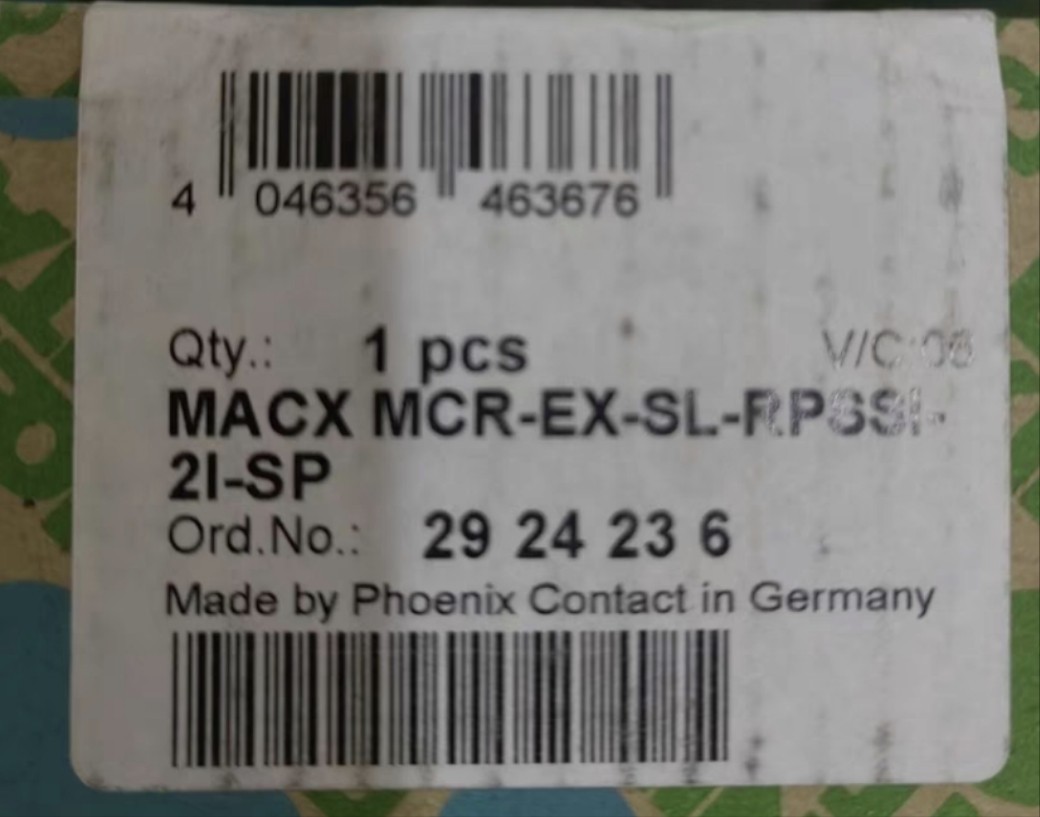 菲尼克斯馈电隔离器macx mcr-ex-sl-rpssl-2i-sp 2946236全新议价