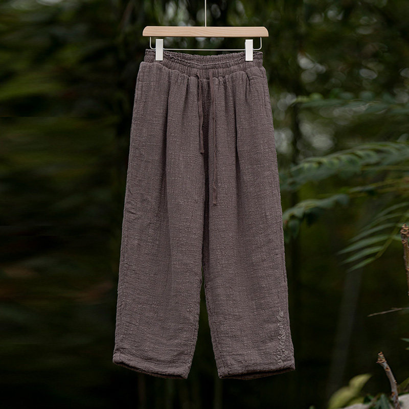 亚麻新雪丽保温夹棉显瘦长裤外穿 知笔墨秋冬灰色做旧宽松版棉裤,女装/女士精品,棉裤/羽绒裤,淘宝优惠券,粉丝福利购,淘宝优惠卷