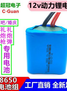 18650 12v动力锂电池 酒吧礼炮枪加特林 车载吸尘器充气泵 抽水机