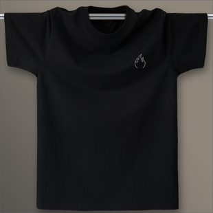 火苗 简洁大方原创设计 男款短袖T恤 宽松 纯棉舒适吸汗 东部时间