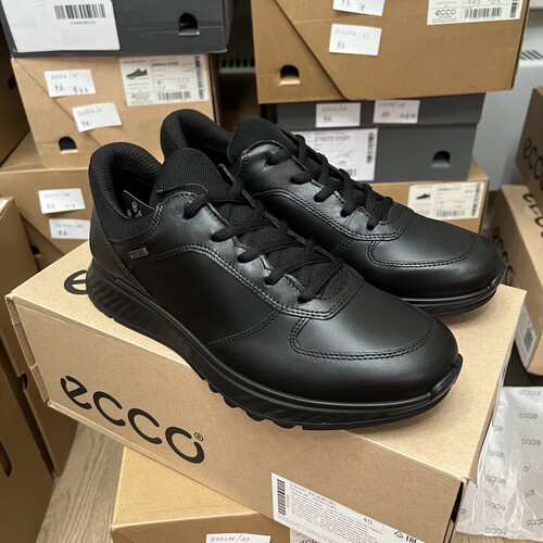 ECCO爱步牛皮防水耐磨软底休闲鞋