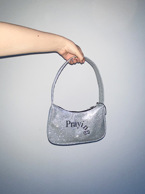 Praying | JYBF DESIGNER 24SS  金/银 字母印花单肩手提腋下包