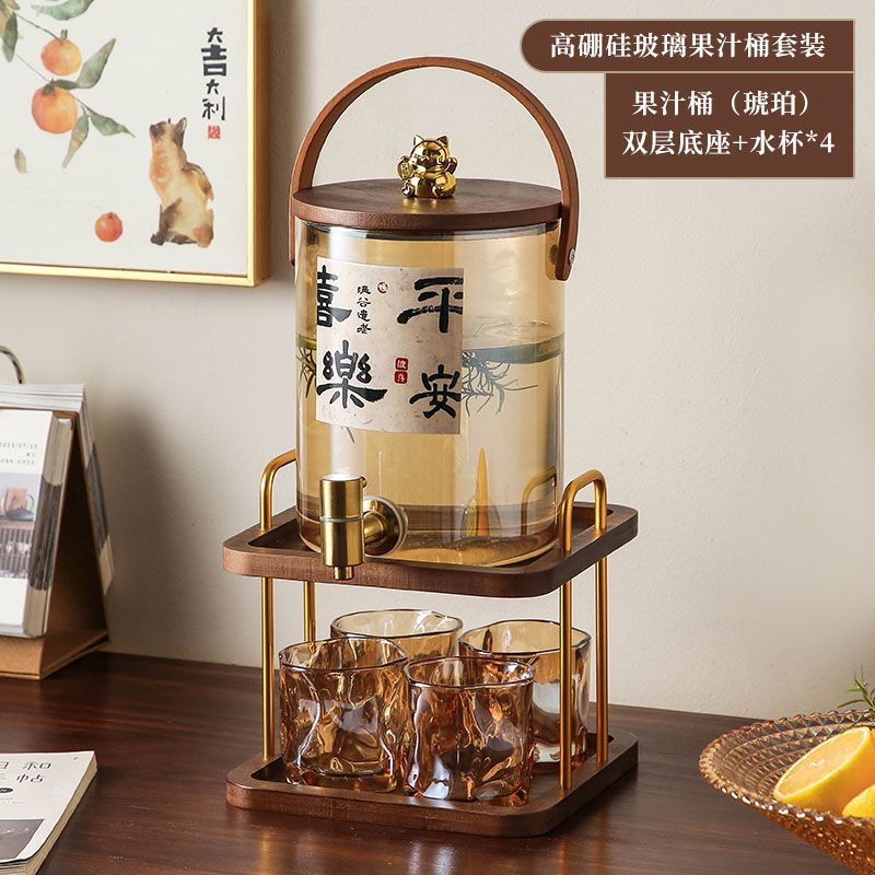 新中式高品质玻璃冷水壶
