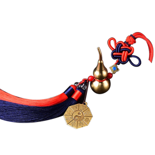 铜葫芦福禄五帝钱车挂饰铜制葫芦饰品钥匙扣汽车挂件礼物