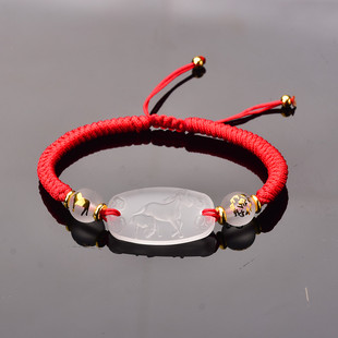 易明光居马羊喜合手链手绳链2026年属马属羊的守护神六合贵神手串