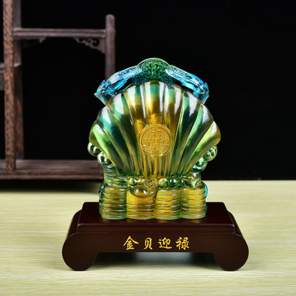 淘运开阁金贝迎吉禄宝吉懿琉璃摆件吉祥物办公室家居