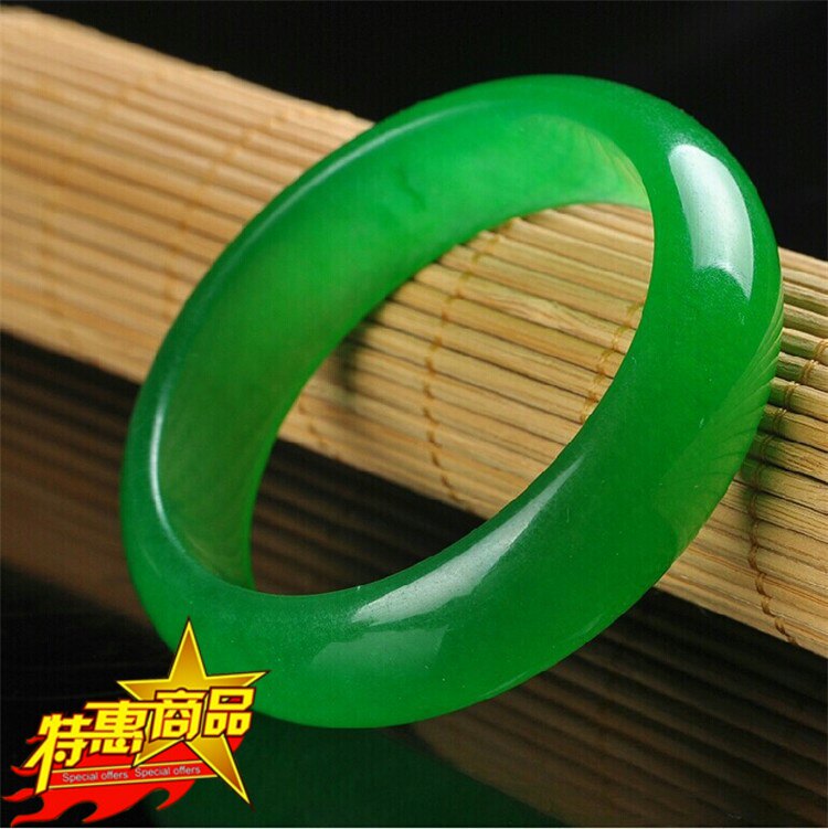 缅甸翡翠冰种玉镯女款玉石手镯