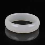 新疆白玉手镯昆仑玉镯子和田玉白玉手镯 包邮