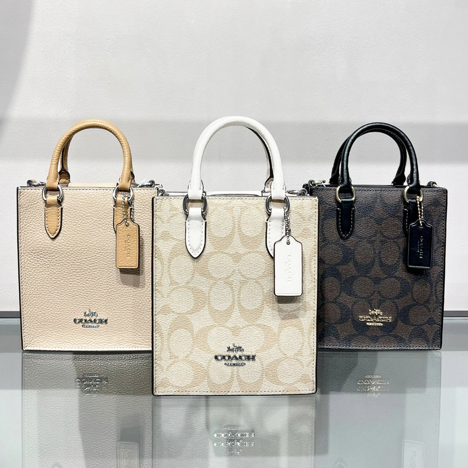 美国代购COACH/蔻驰女包新款mini琴谱包North South迷你托特手提怎么看?