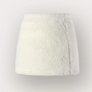 女童秋冬显瘦包臀裙女孩羚羊绒高腰百搭半身裙小香风气质毛呢短裙