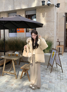 萌萌Ja」刚需团宠裤裤超柔卡其色针织裤女宽松灰色休闲裤气质长裤