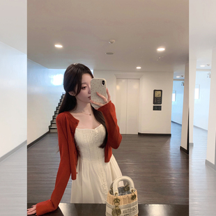 萌萌Ja 杜维埃生巧~两色休闲圆领绵羊毛针织开衫修身显瘦包扣上衣