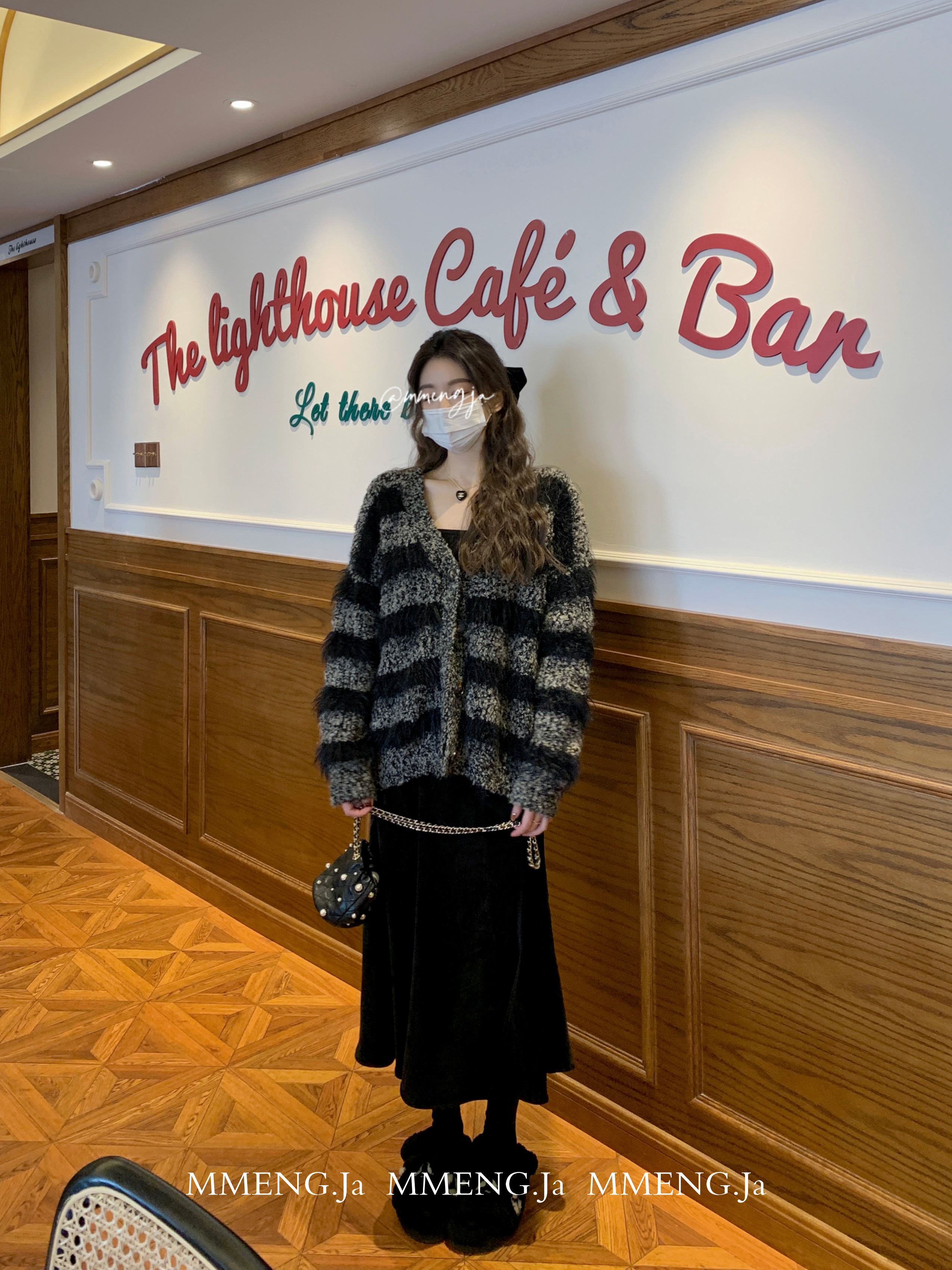 秋冬女款开衫杂色毛衣