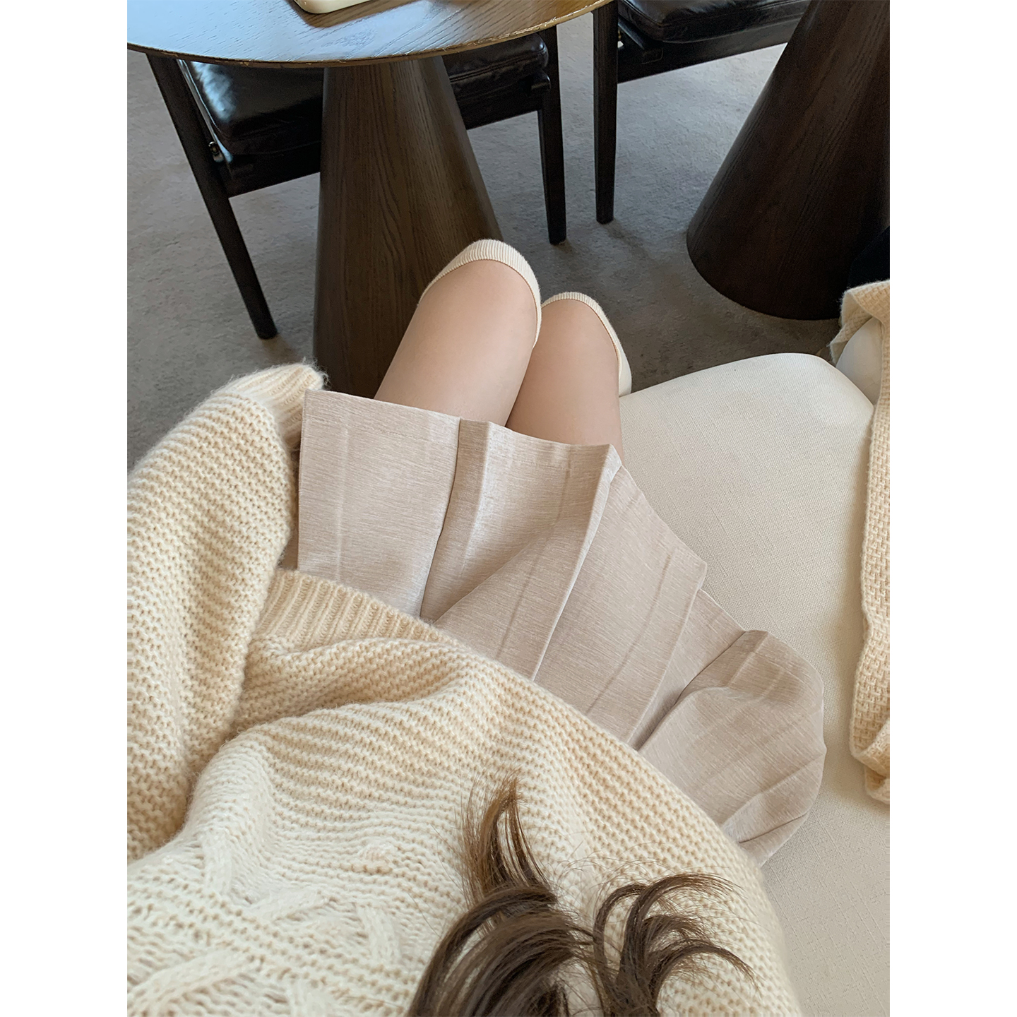 萌萌Ja甜系百搭A字裙百褶裙