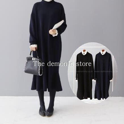 孕妇裙东大门韩国代购针织鱼尾