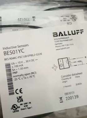 （议价)BES01YC巴鲁夫balluff接近开关，