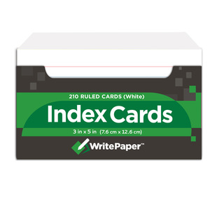 便簽卡片紙便條書簽 凱薩Index Cards美式 索引卡 白色橫線款