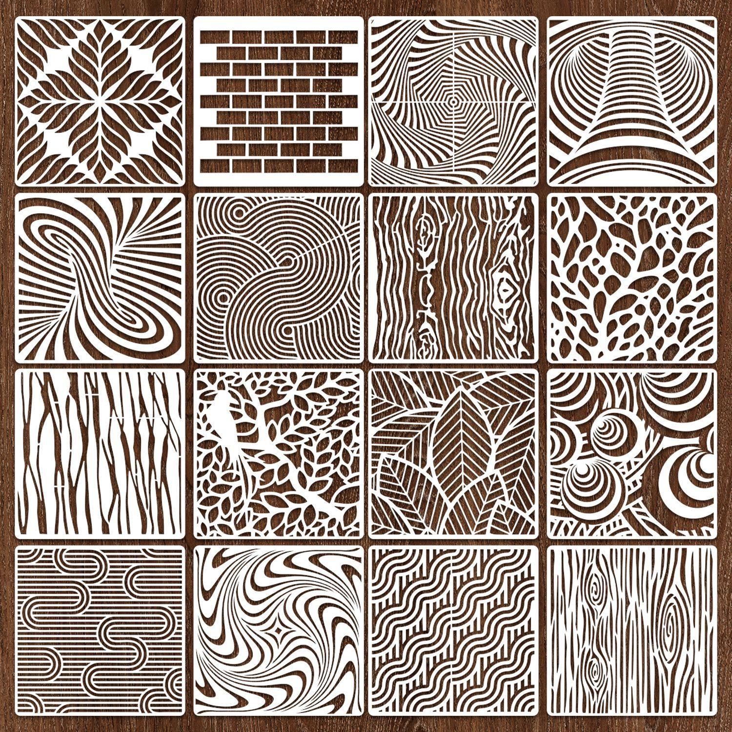 跨境新款抽象几何纹理镂空模板DIY儿童教学辅助喷涂漏印拓印模具,文具电教/文化用品/商务用品,绘图/白图纸,淘宝优惠券,粉丝福利购,淘宝优惠卷