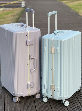 时光记箱包男女26寸行李箱子PC登机旅行密码箱24超静音拉杆万向轮