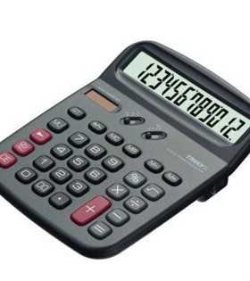 包邮信利TRULY 836-12大屏幕台式办公计算器  837-12太阳能中号台式办公计算器 带开关键