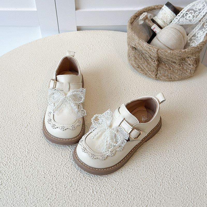 女童小皮鞋孩蕾丝花边蝴蝶结儿童鞋2026春季新款小女孩百搭公主鞋,童鞋/婴儿鞋/亲子鞋,皮鞋,淘宝优惠券,粉丝福利购,淘宝优惠卷