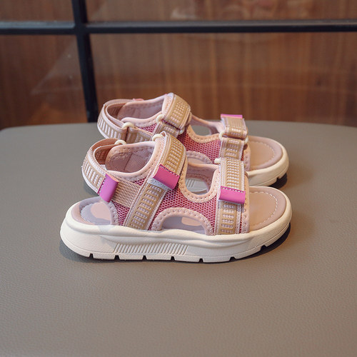 connche夏季运动女童轻便软凉鞋