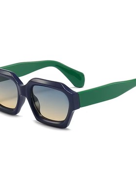 小众欧美风复古多边形墨镜女辣妹时尚街拍凹造型韩版潮男太阳眼镜