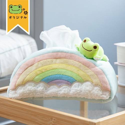 现货日本购回彩虹青蛙Pickles the Frog 纸巾盒（彩虹色）