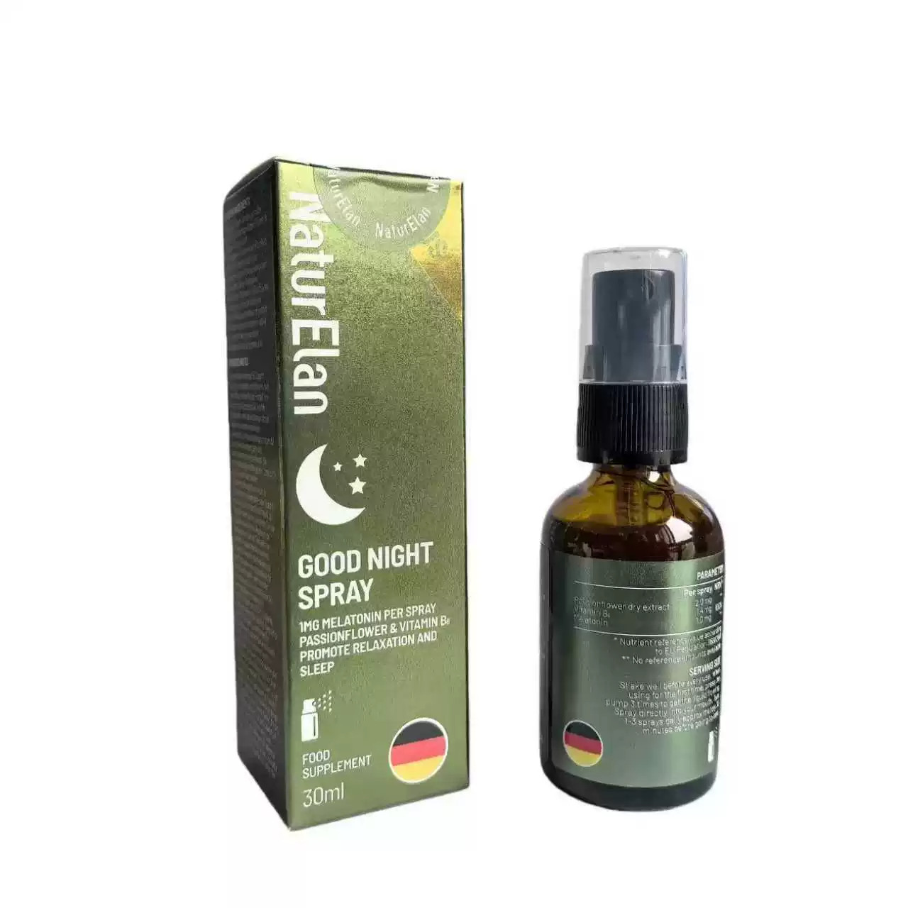 德国呐兔睡眠喷雾口喷褪黑素非软褪黑素/γ-氨基丁酸