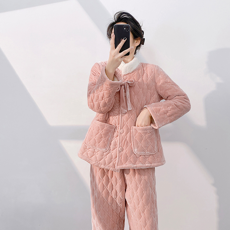 Geniequeen三层夹棉睡衣女