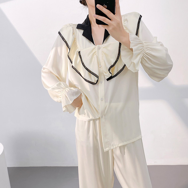 Geniequeen冰雪丝睡衣女春秋