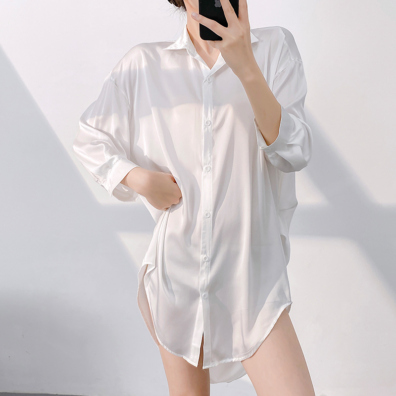 Geniequeen纯欲风衬衫睡裙女