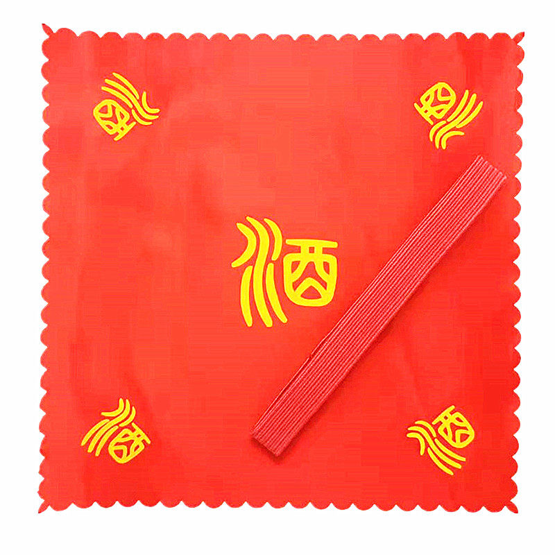 封口布酒缸红布装饰布酒坛封口布
