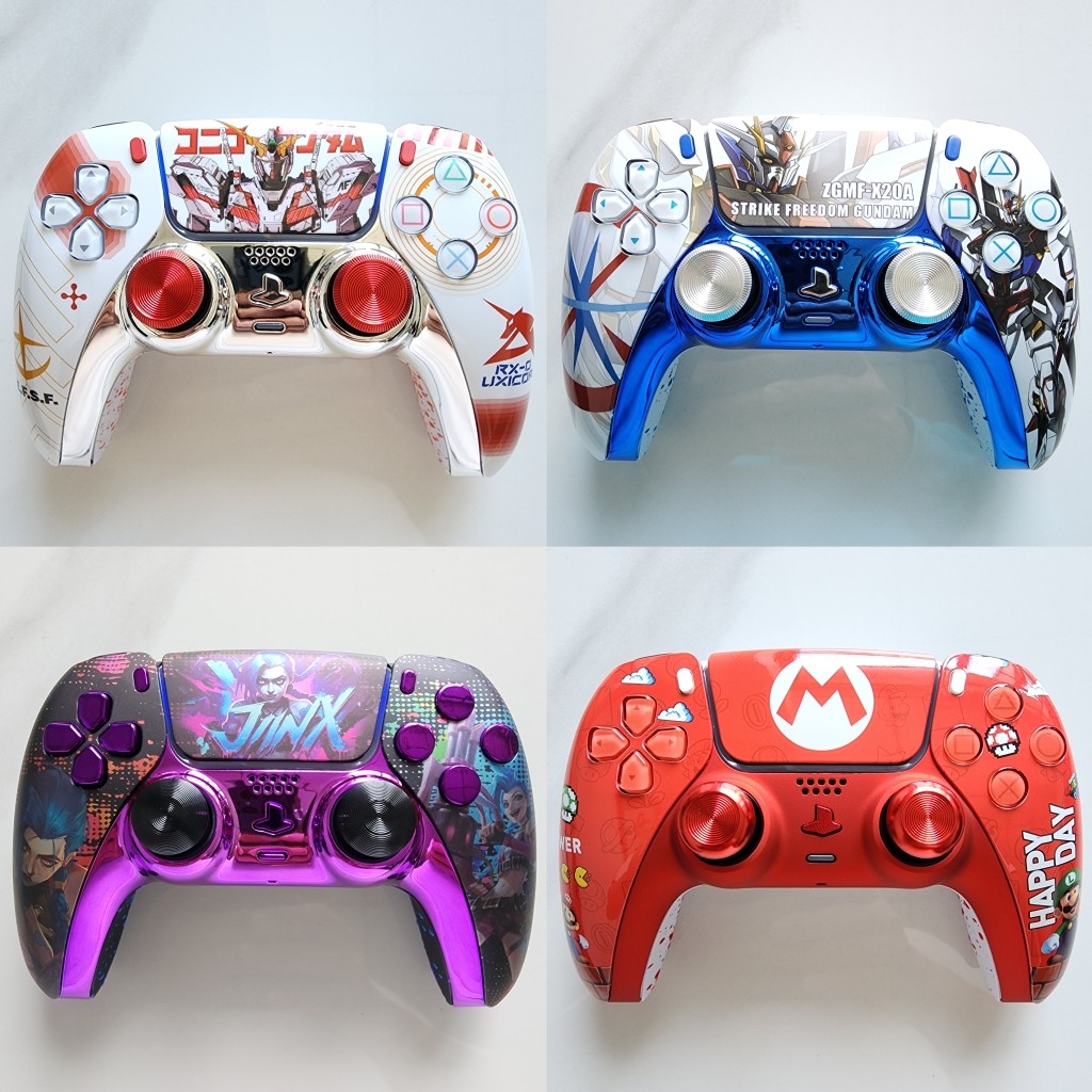 索尼PS5手柄外壳替换壳面壳后壳改装壳PS5手柄寄改升级：高端系列