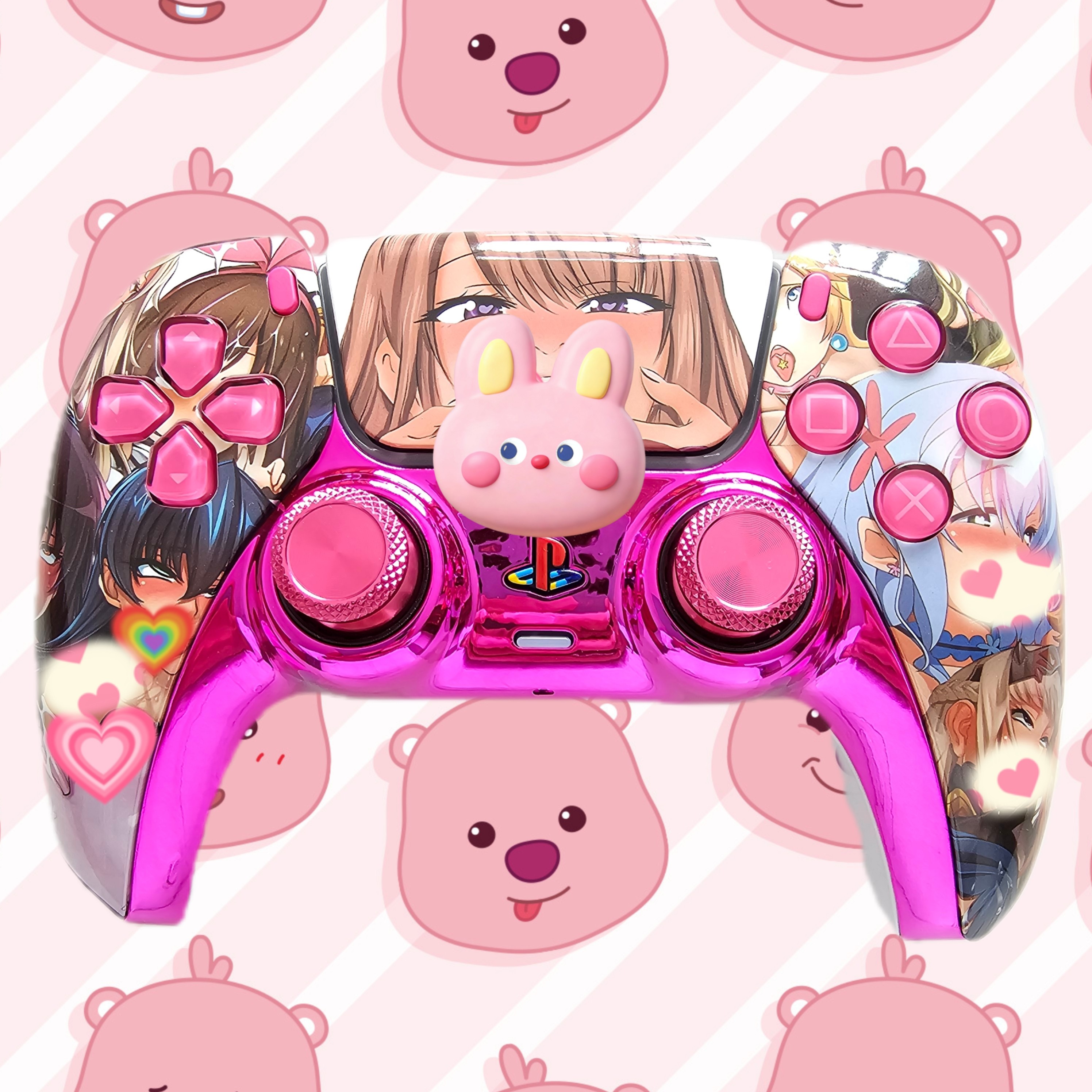 改装升级PS5游戏机手柄霍尔电磁摇杆TMR摇杆PS5原装手柄 羞羞之吻