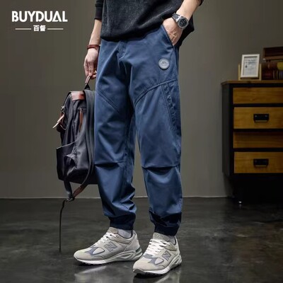 日系复古休闲裤男士宽松潮牌