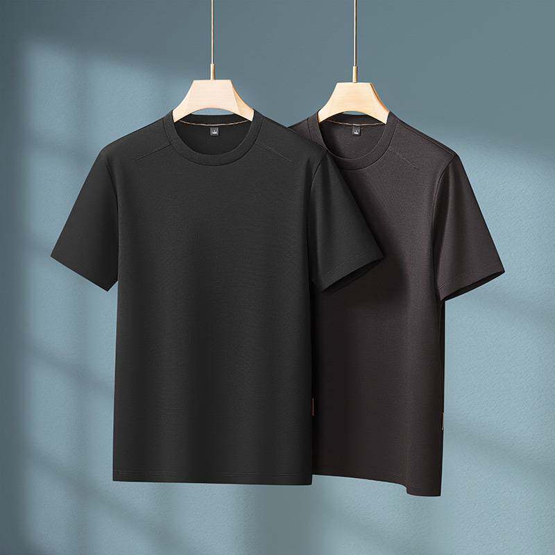 官方品牌2026年夏季新款男士加肥加大码圆领短袖T恤男胖子短袖打