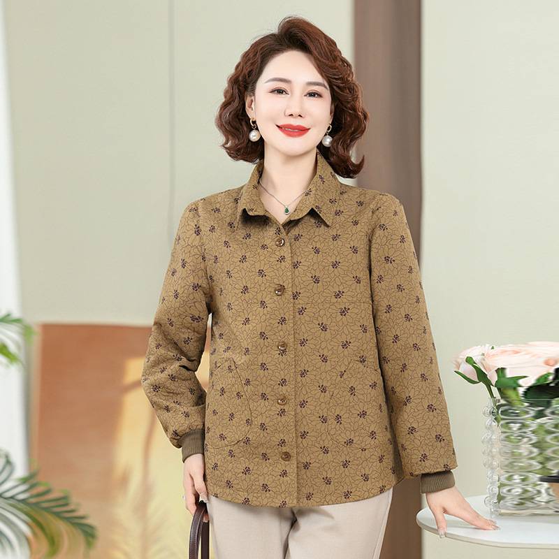 官方正品妈妈秋装夹克外套2025新款洋气中年妇女春秋洋气休闲风衣