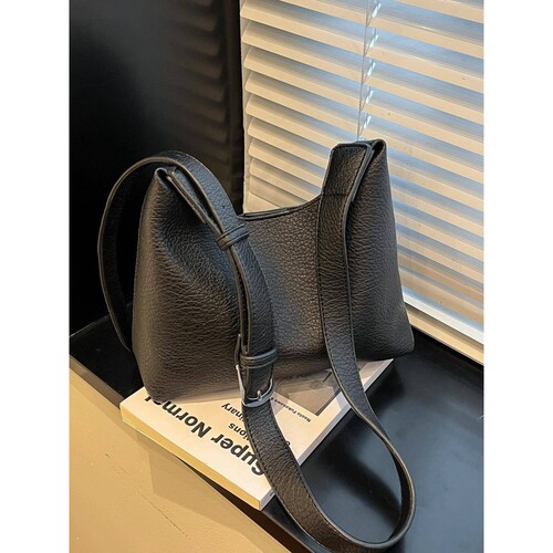 官方品牌畅销复古休闲简约包包女2026新款软皮通勤包慵懒风斜挎托