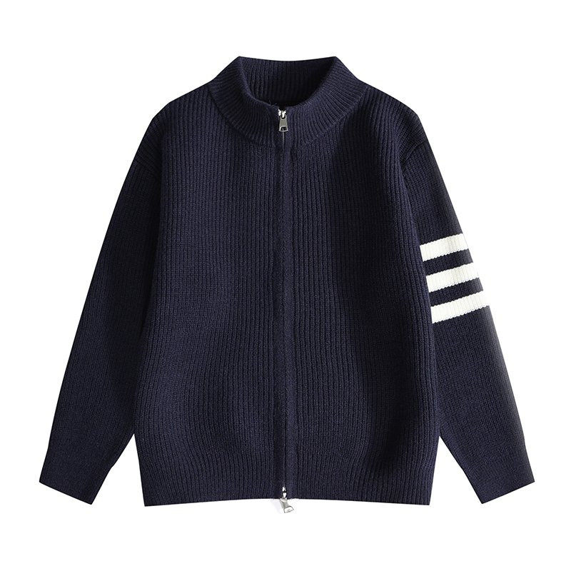 2025年秋冬开衫毛衣男女潮牌宽松拉链针织衫时尚高级感情侣外套男