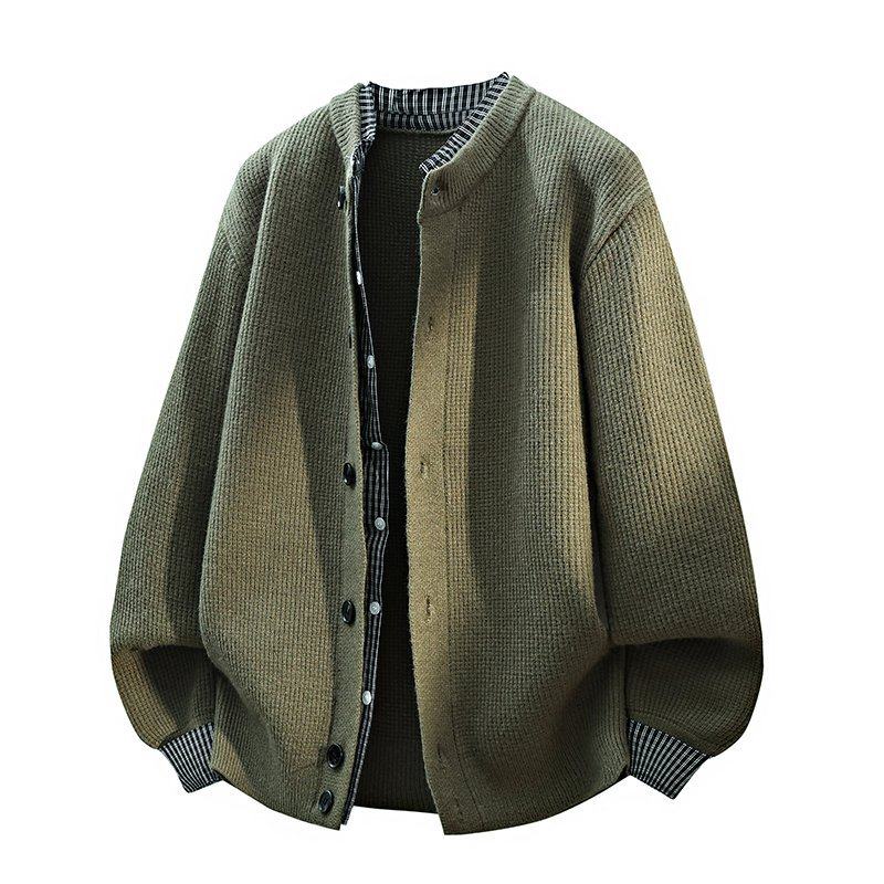 2025年秋冬款高级感假两件针织衫