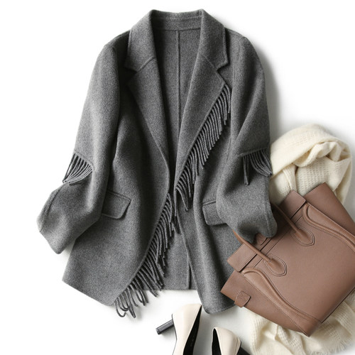 羊绒妮子休闲显瘦韩版西装外套