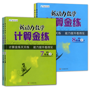 新动力数学计算金练 初一二七八年级上册计算题天天练初中运算能手78下册计算达人专项训练计算高手能力提升同步大计算能手练习册