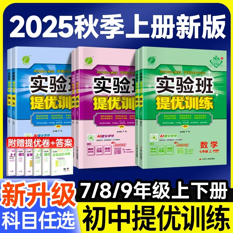 实验班提优训练七八九年级上下册