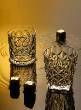 网红玻璃水晶威士忌品鉴杯欧式鸡尾酒伏特加酒杯古典洋酒杯子家用