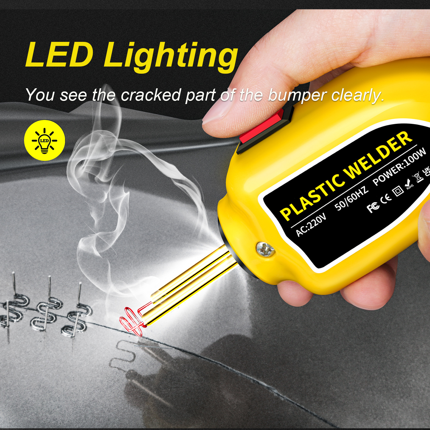 100W迷你热熔钉塑料焊接机热熔钉