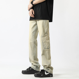 现货~2023夏季美式高街黄泥色水洗牛仔裤男潮牌NK820-P60_控78，男装牛仔裤，星座1102-1